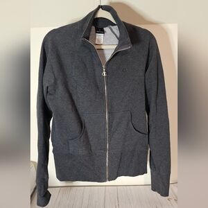 Champion Men's Dark Gray Zip-Up Sweater